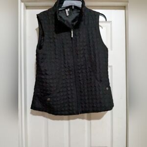 Kate Park Quilted Black Vest PXL